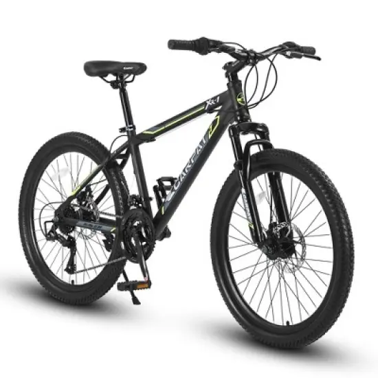 24 inch Mountain Bike Bicycle with Full/Front Suspension,Steel Frame and Dual Disc Brakes for Adults Aluminium Frame Bike Shimano 21-Speed image {9}