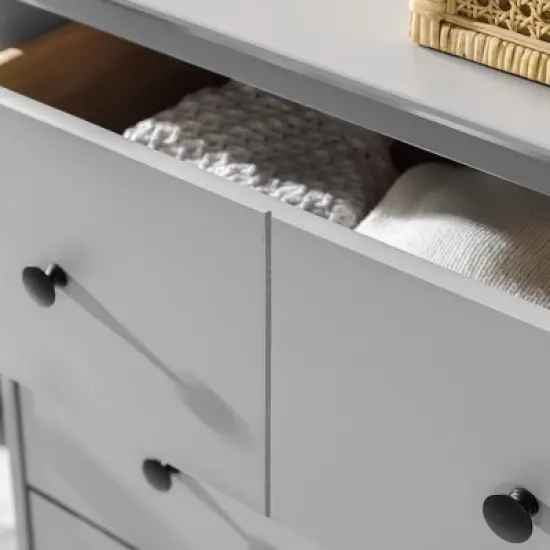 Stiva Classic Mid-Century Modern Horizontal 6 Drawer Dresser - Saracina Home image {12}