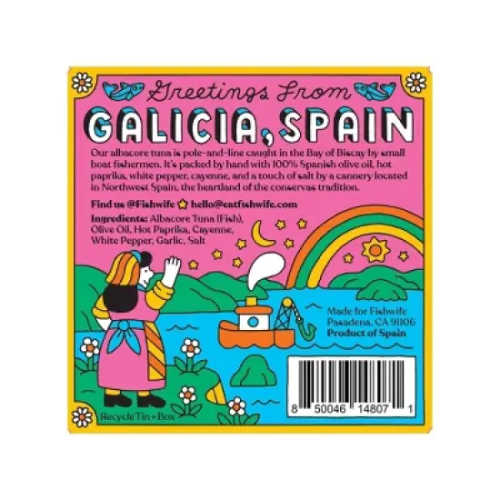 Fishwife Albacore Tuna in Spicy Olive Oil - 3.2oz image {2}