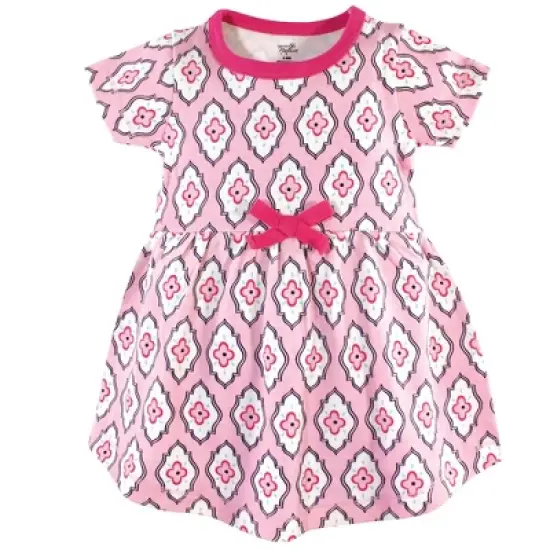 Touched by Nature Baby and Toddler Girl Organic Cotton Dress and Cardigan 2pc Set, Trellis image {3}