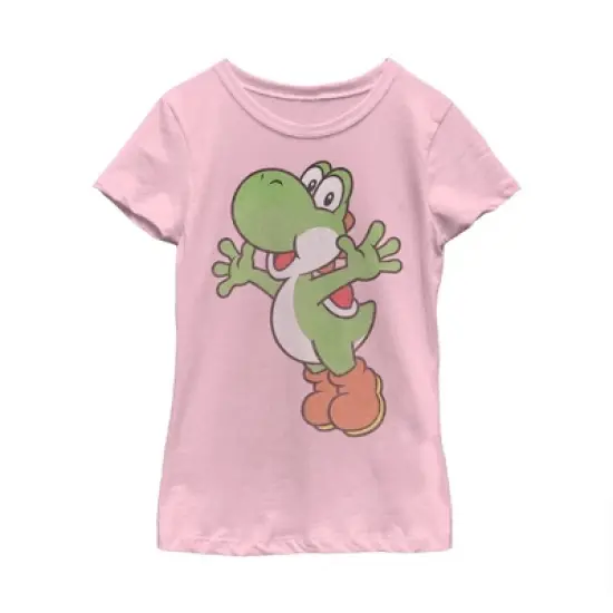 Girl's Nintendo Mario Sidekick Yoshi T-Shirt image {2}