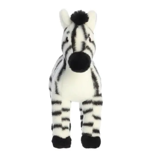 Aurora Eco Nation 10" Zebra White Stuffed Animal image {1}