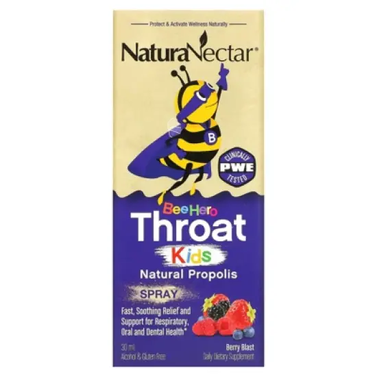 NaturaNectar Bee Hero Throat Kids, Natural Propolis Spray, Berry Blast, 5 mg, 30 ml image {5}