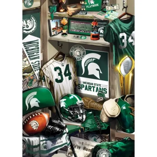 MasterPieces 500 Piece Puzzle - Michigan State Locker Room - 15"x21" image {2}