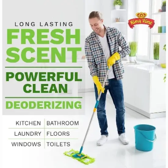 King Pine Concentrated Pine Oil Multi-Surface Cleaner Industrial Strength, Gold image {3}