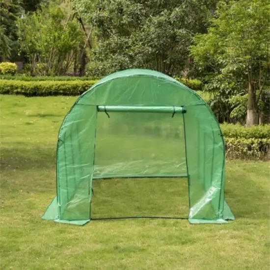 Gardenised Green Outdoor Portable Garden Plant Walk-In Greenhouse and Garden Hot House Waterproof image {4}