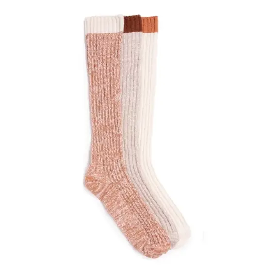 MUK LUKS Women's 3 Pair Pack Slouch Socks image {1}