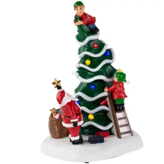 Northlight LED Lighted Animated and Musical Santa's Helpers Christmas Decoration - 12" image {3}