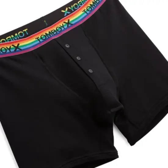 TomboyX Packing 6" Inseam Fly Boxer Briefs, FTM Pouch Underwear image {5}
