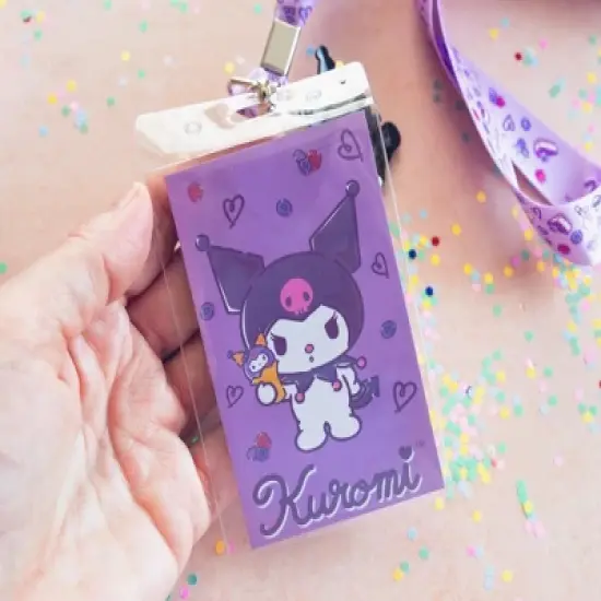Surreal Entertainment Sanrio My Melody And Kuromi Lanyards With ID Badge Holders and Charms | Set of 2 image {5}