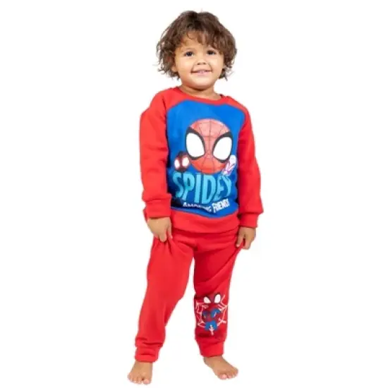 Marvel Spidey and His Amazing Friends Fleece Pullover Hoodie and Pants Outfit Set Toddler image {3}