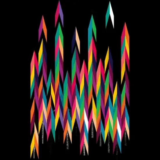 Women's Design By Humans Abstract Color Rainbow Tree Forest By Kakel Racerback Tank Top image {1}