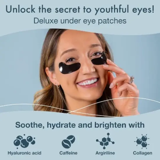 Under Eye Patches for Puffy Eyes and Dark Circles &ndash; Under Eye Masks Patch for Puffiness, 20 Pairs Brightening Under Eye Mask Patches for Puffy Eyes image {1}