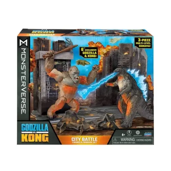 Godzilla vs. Kong MonsterVerse 6" City Battle Figure Bundle image {3}