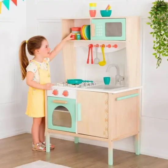 B. toys Wooden Play Kitchen - Mini Chef Kitchenette image {1}