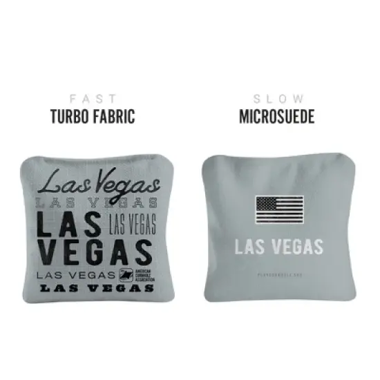 Gameday Las Vegas Football Synergy Pro Gray Cornhole Bags (Set of 4) image {1}