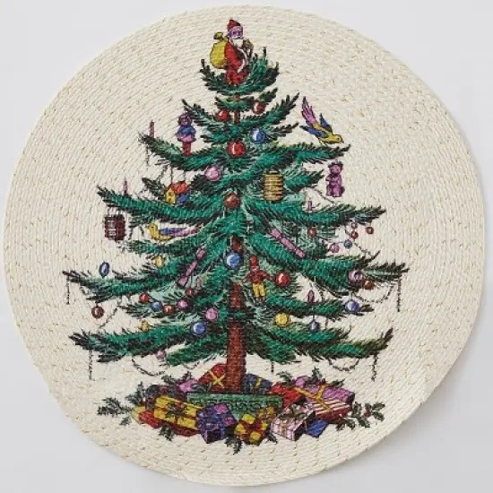 Spode&reg; Christmas Tree Set of 4 Round Placemats image {2}