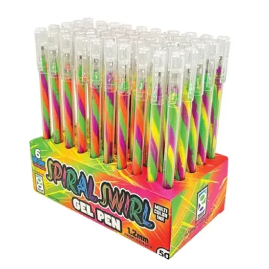 Geddes Spiral Swirl Gel Pens - 50 per display image {6}