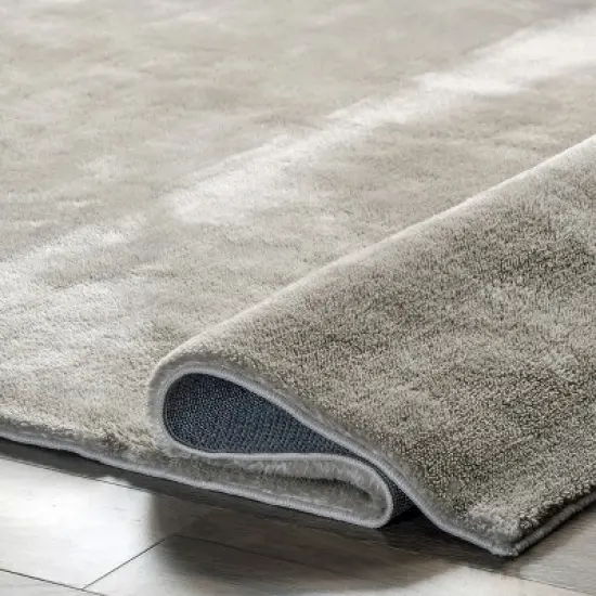 nuLOOM Loni Solid Machine Washable Shag Area Rug image {3}