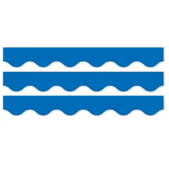 Creative Teaching Press&reg; Core Decor Blue Wavy EZ Border, Bulletin Board Border, 48 Feet Per Pack, 3 Packs image {3}