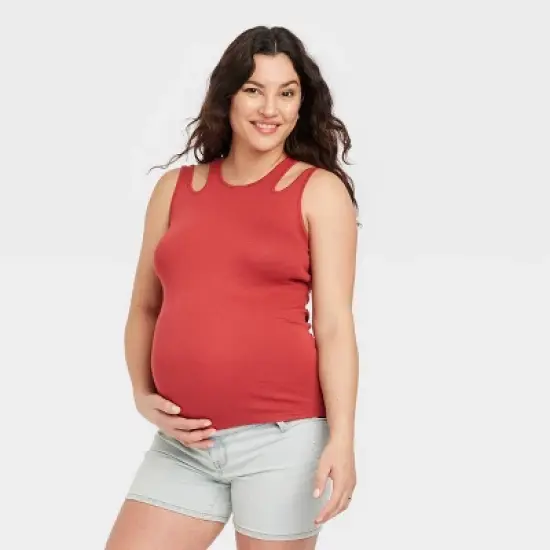 Cut Out Maternity Tank Top - Isabel Maternity by Ingrid & Isabel&trade; image {4}
