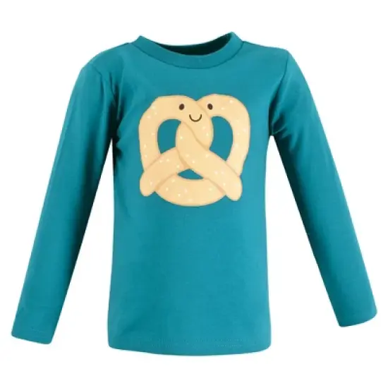 Hudson Baby Infant and Toddler Boy Long Sleeve T-Shirts, Fun Food image {6}