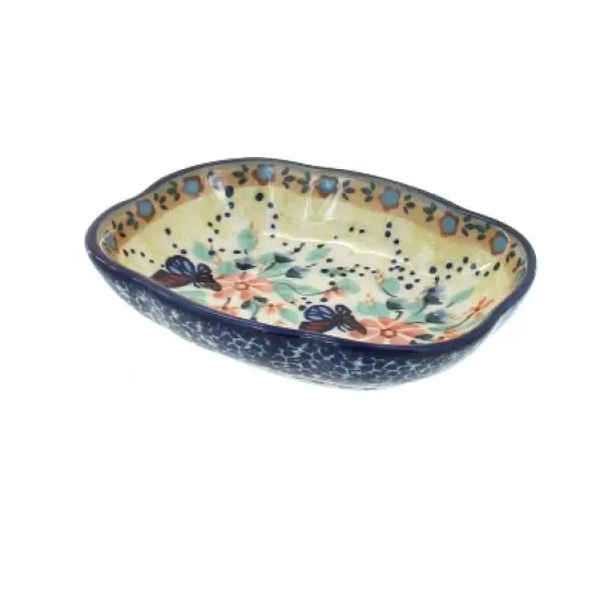 Blue Rose Polish Pottery S126 Manufaktura Soap Dish image {2}