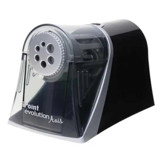 Westcott&reg; iPoint Evolution Axis Heavy Duty Electric Pencil Sharpener, Black/Silver image {3}