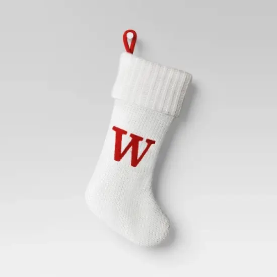 Knit Monogram Christmas Stocking White - Wondershop&trade; image {25}
