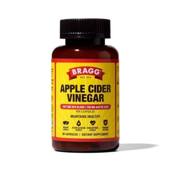 Bragg Apple Cider Vinegar Vegan Supplements - 90ct image {8}