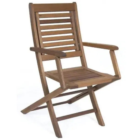 Brandon 11pc Patio Eucalyptus Wood Extendable Dining Set - International Home Miami image {3}