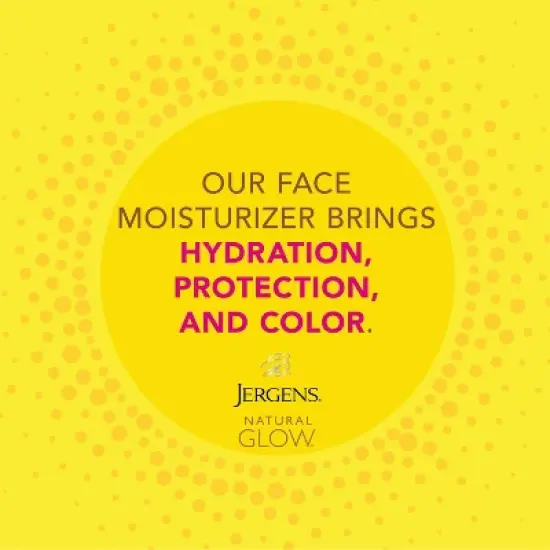 Jergens Natural Glow Face Moisturizer Self Tanner Daily Sunscreen - SPF 20 - 2 fl oz image {4}