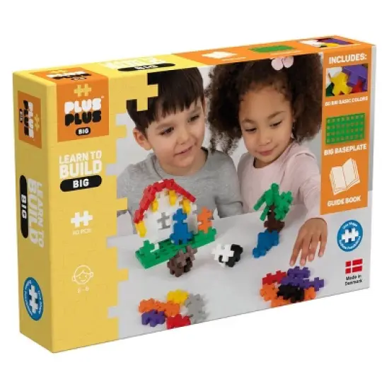 Plus-Plus BIG Learn to Build - Toddler Building STEM Toy - Basic Color Mix image {2}