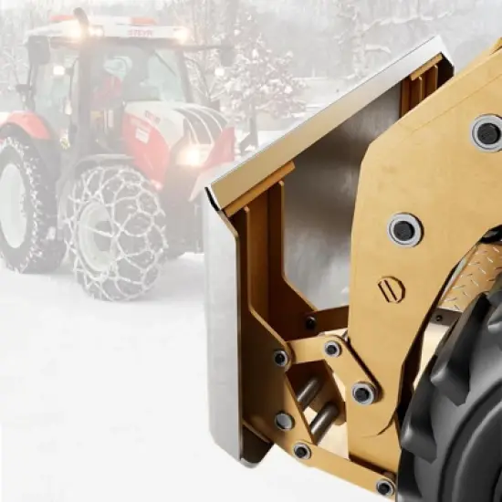 1/4" Skid Steer Attachment Plate, Universal Quick Mount Plate, Grade 50 Structural Steel, Anti-Rust Surface,Silver image {6}