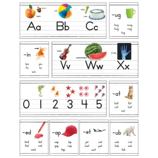 Carson Dellosa Education Photographic Alphabet Line: Manuscript Bulletin Board Set, Grade PK-2 (33 pieces) image {5}