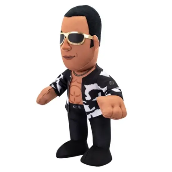 Bleacher Creatures WWE Superstar Old School Rock 10" Plush Figure image {1}