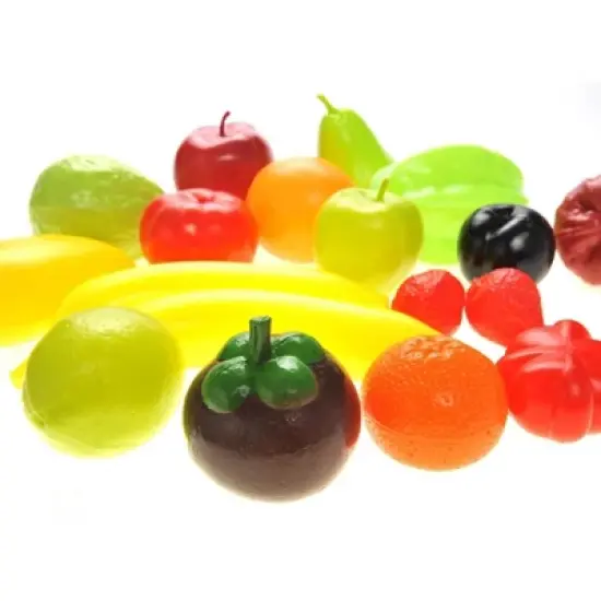 Link Little Chef 38 piece Fruits And Vegetables Shopping Basket Grocery Play Food Set For Kids image {2}