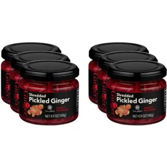 Muso From Japan Shredded Pickled Ginger - Case of 6 - 4.9 oz image {2}