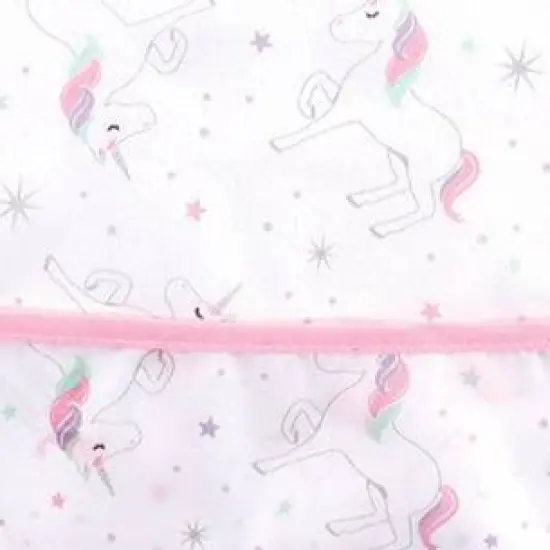 Hudson Baby Infant Girl Waterproof Polyester Bibs 5pk, Magical Unicorn image {2}