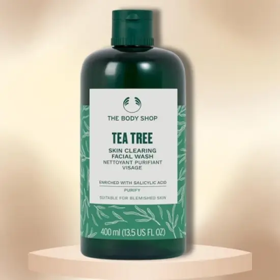 The Body Shop - Tea Tree Skin Clearing Facial Wash (13.5 oz XXL LARGE SIZE) Visibly reduce blemishes in 7 days | Intensely cleanses skin image {2}