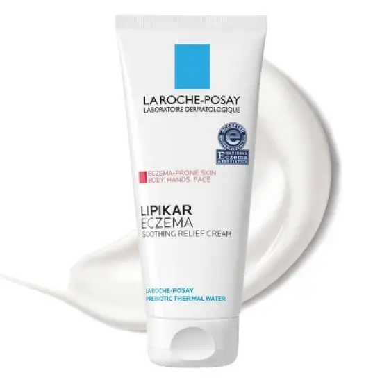 La Roche Posay Lipikar Eczema Soothing Relief Body & Face Cream Unscented - 6.76 fl oz image {2}