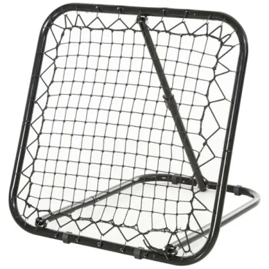 NAYSAYE Sport Net and Rebounder Soccer Rebounder Net Adjustable Angle Portable Training Goal for Backyard, Black, 30.80"*34.30"*30.80" image {1}