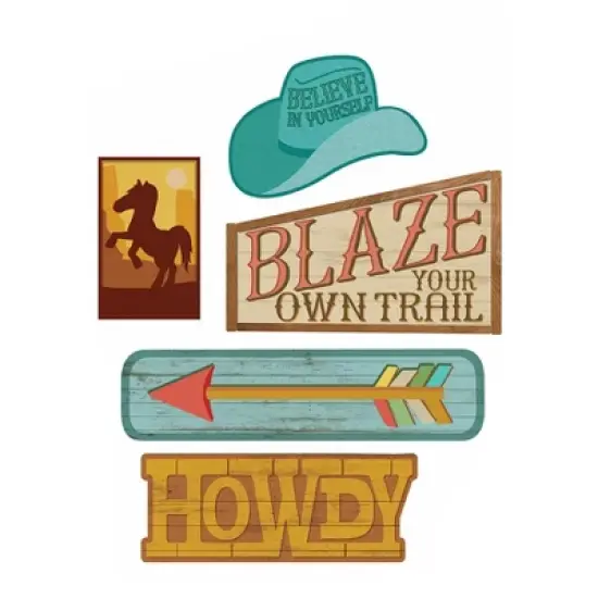 Eureka Wild Wild Classroom Gallery Wall Bulletin Board Set, 18 Pieces image {3}