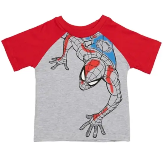Marvel Avengers Spider-Man Miles Morales Iron Man Captain America Black Panther 2 Pack T-Shirts Toddler to Little Kid  image {3}