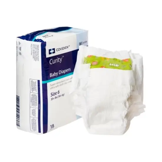 Curity Baby Diapers with Tabs, Super Absorbent image {3}