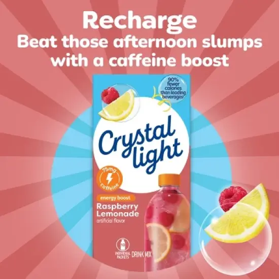 Crystal Light Raspberry Lemonade - 10ct/1.8oz image {7}