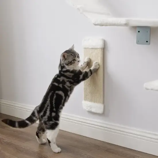 Sam's Pets Addison Wall Climber Cat Tree In White image {1}