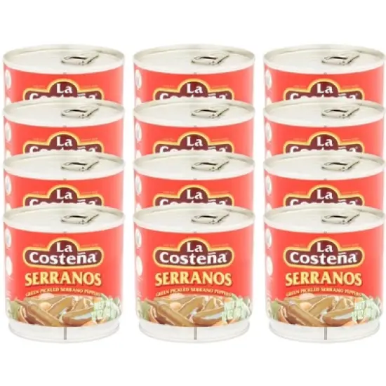 La Costena Serranos - 12 pack, 12 oz image {2}
