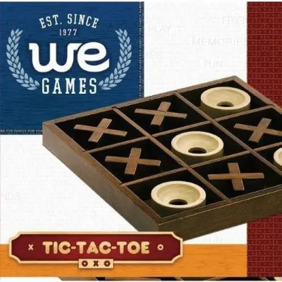 WE Games Tic Tac Toe Wooden Board Game, Patio Decor, Outdoor Games, Backyard Games, Camping Games, Outside Games, Birthday Gifts, Living Room Decor image {6}
