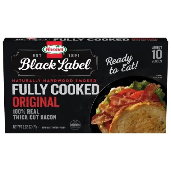 Hormel Fully Cooked Bacon Slices - 2.52oz image {11}